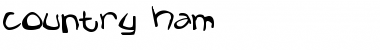 Download Country Ham Regular Font Title Preview