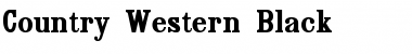 Download Country Western Black Regular Font Title Preview