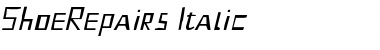 Download ShoeRepairs Italic Font Title Preview