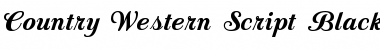 Download Country Western Script Black Regular Font Title Preview