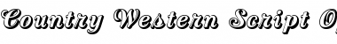 Download Country Western Script Open Regular Font Title Preview