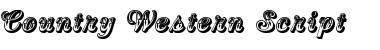 Download Country Western Script Regular Font Title Preview