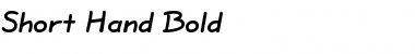 Download Short Hand Bold Font