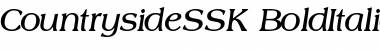 Download CountrysideSSK BoldItalic Font Title Preview