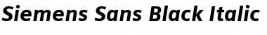 Download Siemens Sans Black Italic Font