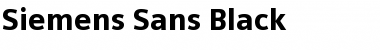 Download Siemens Sans Black Regular Font