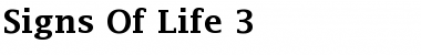 Download Signs Of Life 3 Demibold Font