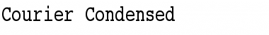 Download Courier Condensed Regular Font Title Preview