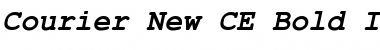 Download Courier New CE Bold Italic Font Title Preview