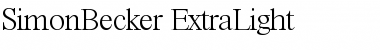 Download SimonBecker-ExtraLight Font