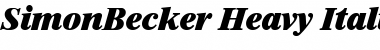 Download SimonBecker-Heavy Font