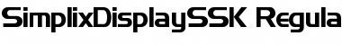 Download SimplixDisplaySSK Font