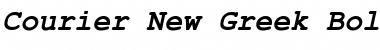 Download Courier New Greek Bold Inclined Font Title Preview