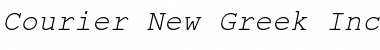Download Courier New Greek Inclined Font Title Preview