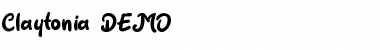 Download Claytonia DEMO Regular Font Title Preview