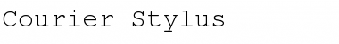 Download Courier Stylus Regular Font Title Preview