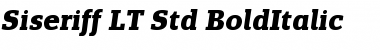 Download Siseriff LT Std BoldItalic Regular Font