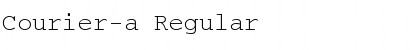 Download Courier-a Regular Font Title Preview