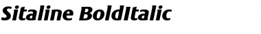 Download Sitaline Bold Italic Font