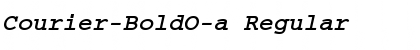 Download Courier-BoldO-a Regular Font Title Preview