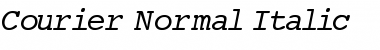 Download Courier-Normal-Italic Regular Font Title Preview