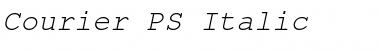 Download Courier-PS Italic Font Title Preview