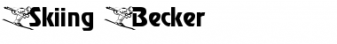 Download Skiing Becker Normal Font