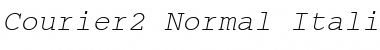 Download Courier2 Normal-Italic Font Title Preview
