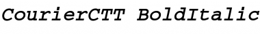 Download CourierCTT BoldItalic Font Title Preview