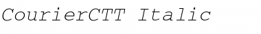 Download CourierCTT Italic Font Title Preview