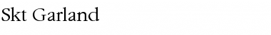 Download Skt Garland Regular Font Title Preview