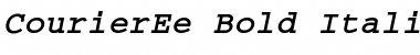 Download CourierEe Bold Italic Font Title Preview
