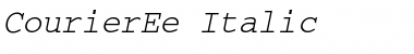 Download CourierEe Italic Font Title Preview