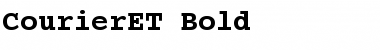 Download CourierET Bold Font Title Preview