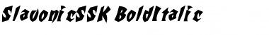 Download SlavonicSSK BoldItalic Font