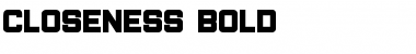 Download Closeness Bold Font Title Preview