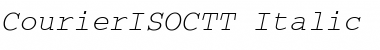 Download CourierISOCTT Italic Font Title Preview