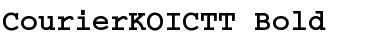 Download CourierKOICTT Bold Font Title Preview