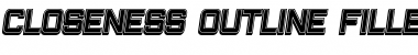 Download Closeness Outline Filled Italic Font Title Preview