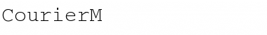 Download CourierM Regular Font Title Preview