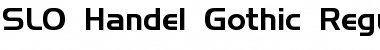 SLO_Handel_Gothic Font