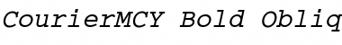 Download CourierMCY Bold Oblique Font Title Preview