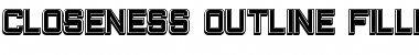 Download Closeness Outline Filled Regular Font Title Preview