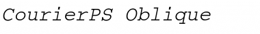 Download CourierPS Oblique Font Title Preview