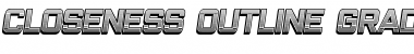 Download Closeness Outline Gradient Italic Font Title Preview
