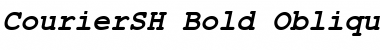 Download CourierSH Bold Oblique Font Title Preview