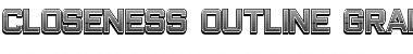 Download Closeness Outline Gradient Regular Font Title Preview