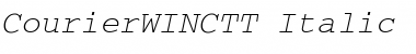 Download CourierWINCTT Italic Font Title Preview