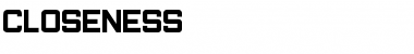 Download Closeness Regular Font Title Preview