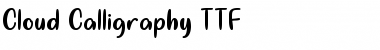 Download Cloud Calligraphy Regular Font Title Preview